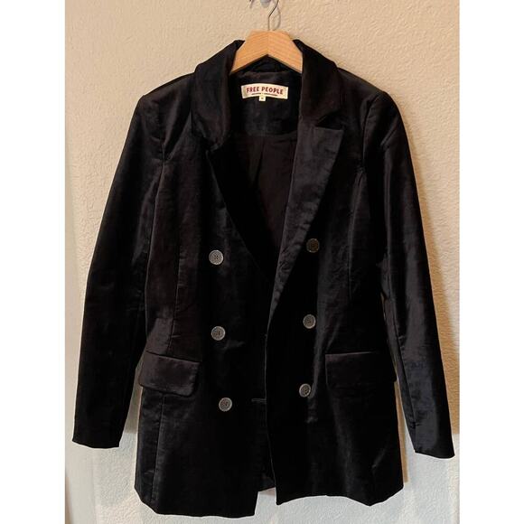 Free People Cosmo Velvet Blazer Size XS - Picture 4 of 9